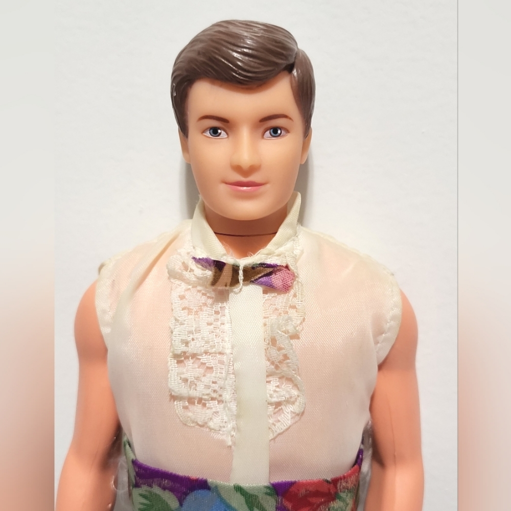 Vintage 1980's Disney The Wedding of Cinderella The Prince Ken Doll - Redressed